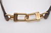 Authentic Louis Vuitton Leather Shoulder Strap Brown 40.6-47.2" LV 9912I