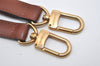 Authentic Louis Vuitton Leather Shoulder Strap Brown 40.6-47.2" LV 9912I