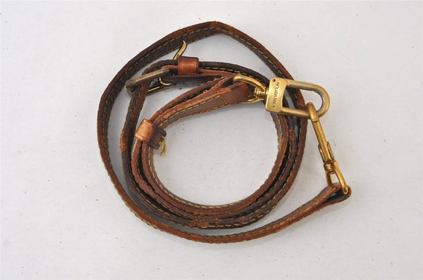 Authentic Louis Vuitton Leather Shoulder Strap Beige 34.6-42.1" LV Junk 9913I