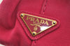 Authentic PRADA Vintage Canapa SS Canvas 2Way Hand Tote Bag Purse Pink 9914I