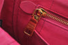 Authentic PRADA Vintage Canapa SS Canvas 2Way Hand Tote Bag Purse Pink 9914I