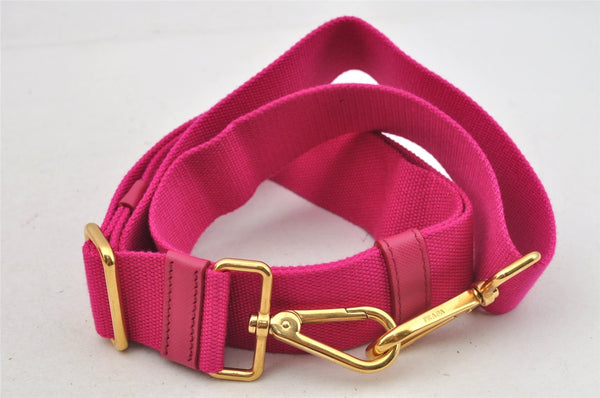 Authentic PRADA Vintage Canapa SS Canvas 2Way Hand Tote Bag Purse Pink 9914I