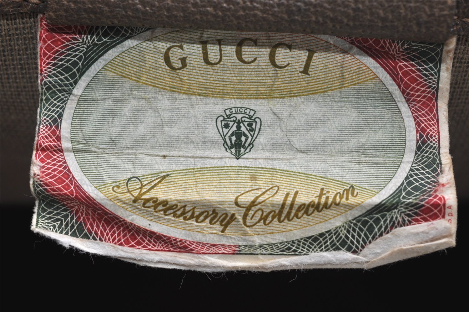 Authentic GUCCI Vintage Shoulder Tote Bag GG PVC Leather Brown 9915I