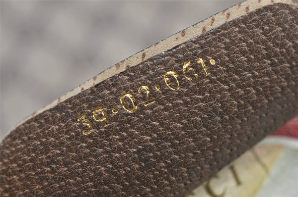 Authentic GUCCI Vintage Shoulder Tote Bag GG PVC Leather Brown 9915I