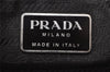 Authentic PRADA Vintage Nylon Tessuto Leather Drawstring Backpack Khaki 9916I