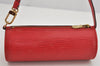 Authentic Louis Vuitton Epi Soufflot Hand Bag Red M52227 LV 9916J