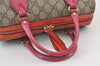 Authentic GUCCI 2Way Shoulder Hand Bag Purse GG PVC Enamel 409529 Brown 9917J