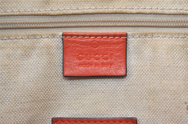 Authentic GUCCI 2Way Shoulder Hand Bag Purse GG PVC Enamel 409529 Brown 9917J