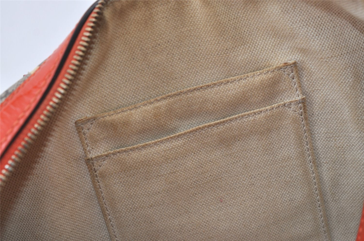 Authentic GUCCI 2Way Shoulder Hand Bag Purse GG PVC Enamel 409529 Brown 9917J