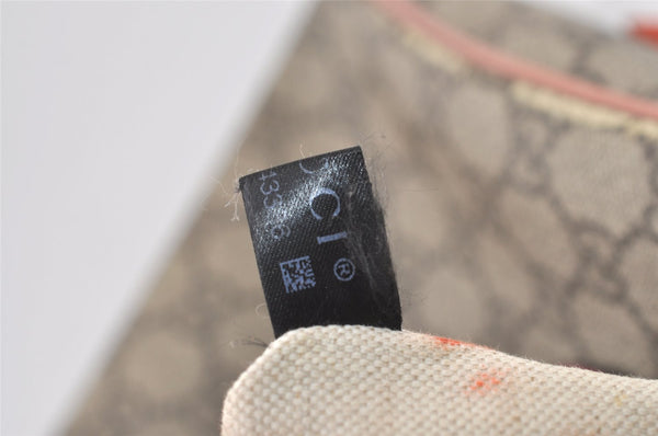 Authentic GUCCI 2Way Shoulder Hand Bag Purse GG PVC Enamel 409529 Brown 9917J