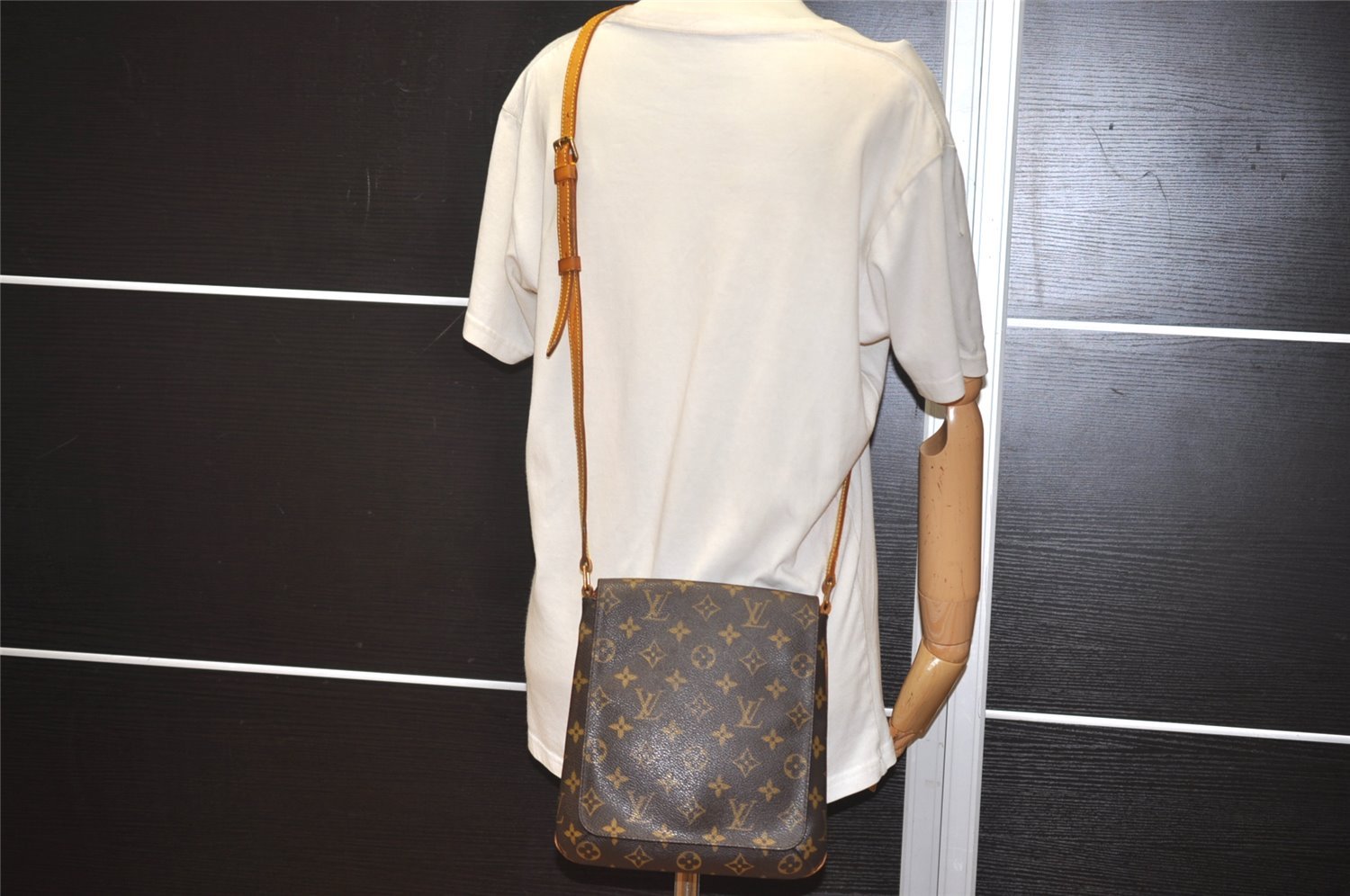 Auth Louis Vuitton Monogram Musette Salsa M51387 Long Shoulder Cross Bag 9920I