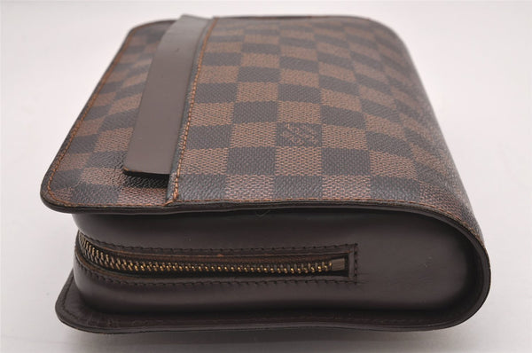 Authentic Louis Vuitton Damier Saint Louis Clutch Hand Bag Purse N51993 LV 9921I