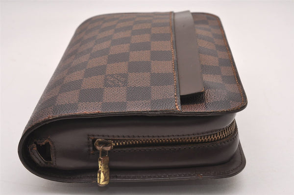 Authentic Louis Vuitton Damier Saint Louis Clutch Hand Bag Purse N51993 LV 9921I
