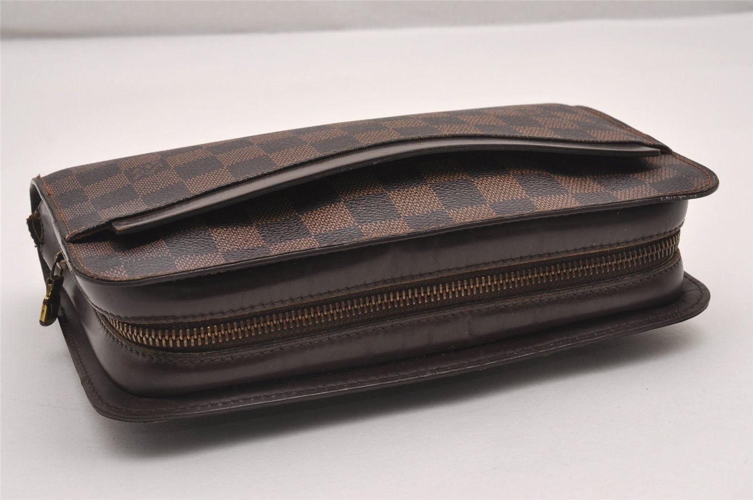 Authentic Louis Vuitton Damier Saint Louis Clutch Hand Bag Purse N51993 LV 9921I