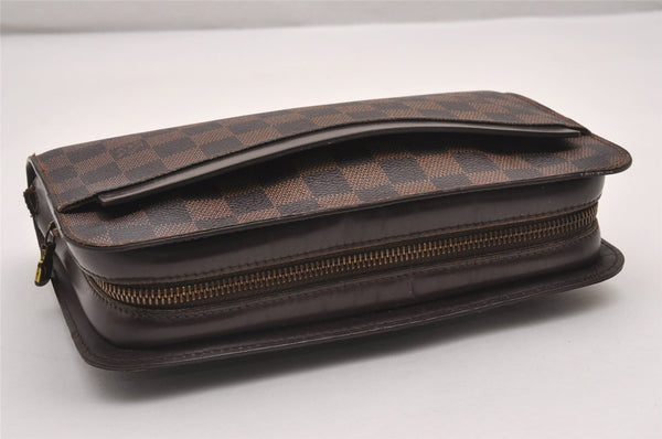Authentic Louis Vuitton Damier Saint Louis Clutch Hand Bag Purse N51993 LV 9921I