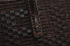 Authentic FENDI Vintage Zucca Shoulder Tote Bag Leather Brown 9921J