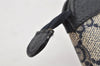 Authentic GUCCI Vintage Pouch Purse GG PVC Leather Navy Blue 9922I