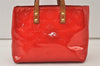 Authentic Louis Vuitton Vernis Reade PM Hand Bag Red M91088 LV 9922J