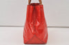 Authentic Louis Vuitton Vernis Reade PM Hand Bag Red M91088 LV 9922J