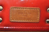 Authentic Louis Vuitton Vernis Reade PM Hand Bag Red M91088 LV 9922J