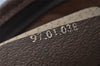 Authentic GUCCI Vintage Clutch Hand Bag Purse GG PVC Leather Brown 9923I