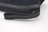 Authentic GUCCI Vintage Clutch Hand Bag Purse Punching Suede Leather Navy 9924I