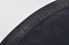 Authentic GUCCI Vintage Clutch Hand Bag Purse Punching Suede Leather Navy 9924I