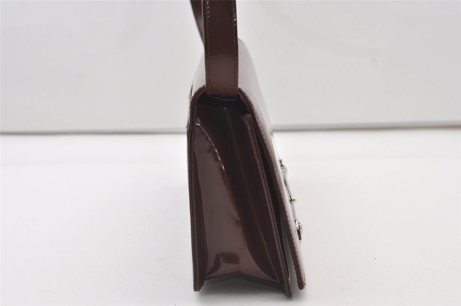 Authentic GUCCI Horsebit Shoulder Cross Body Bag Purse Leather Brown 9925I