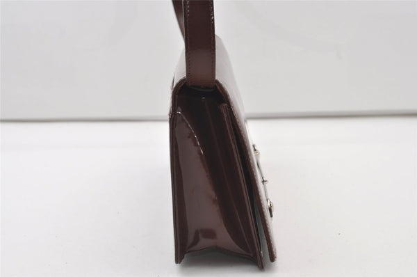 Authentic GUCCI Horsebit Shoulder Cross Body Bag Purse Leather Brown 9925I