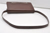 Authentic GUCCI Horsebit Shoulder Cross Body Bag Purse Leather Brown 9925I