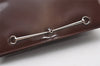 Authentic GUCCI Horsebit Shoulder Cross Body Bag Purse Leather Brown 9925I