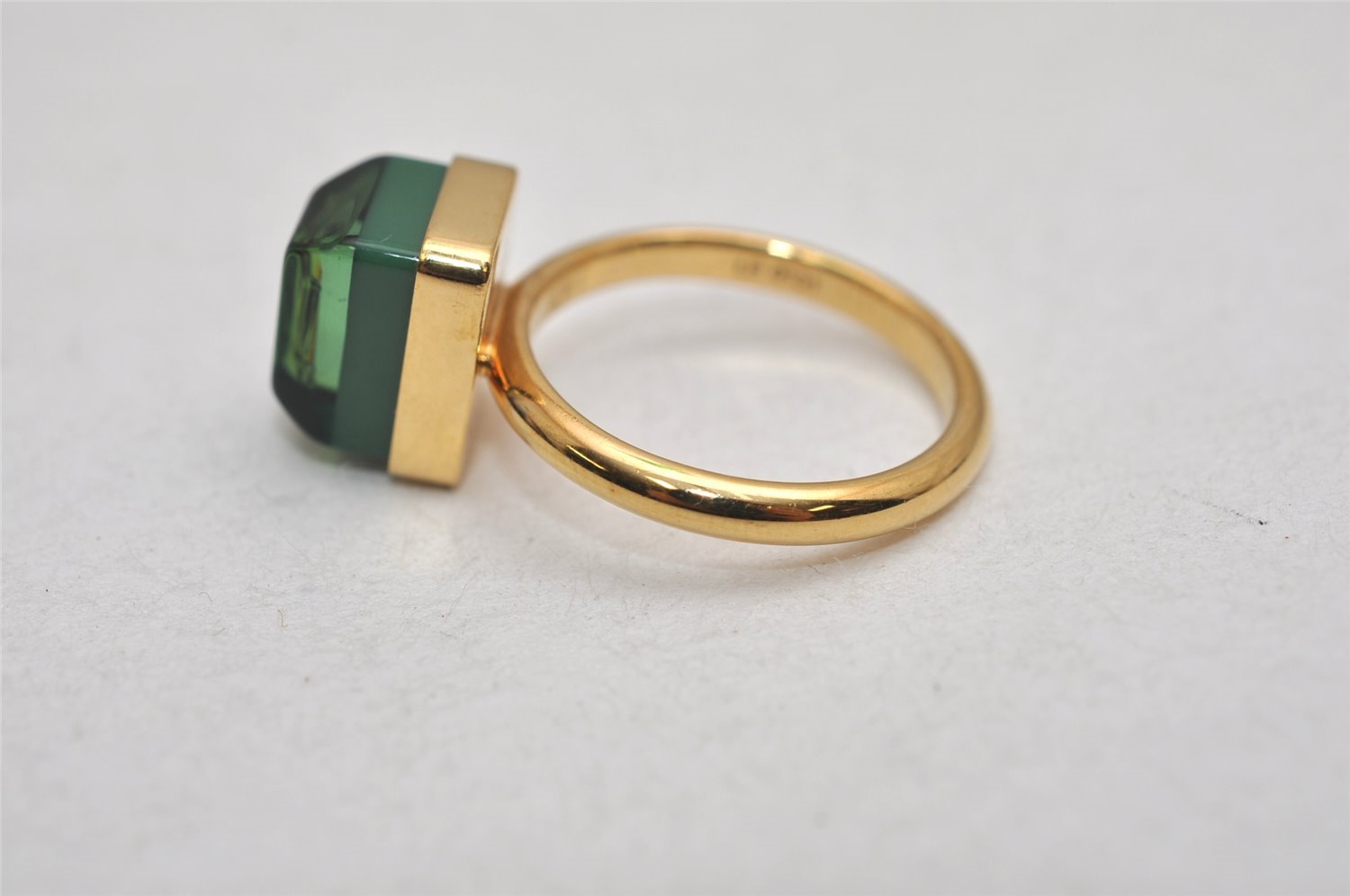 Auth Louis Vuitton Bague Vert Cosmopolitan Triple Ring Size L M66340 Gold 9925J