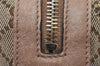 Authentic GUCCI Sherry Line Pouch Purse GG Canvas Leather 256636 Brown 9926I