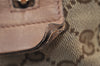 Authentic GUCCI Sherry Line Pouch Purse GG Canvas Leather 256636 Brown 9926I