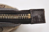 Authentic GUCCI Web Sherry Line Pouch Purse GG Canvas Leather 152507 Brown 9927I