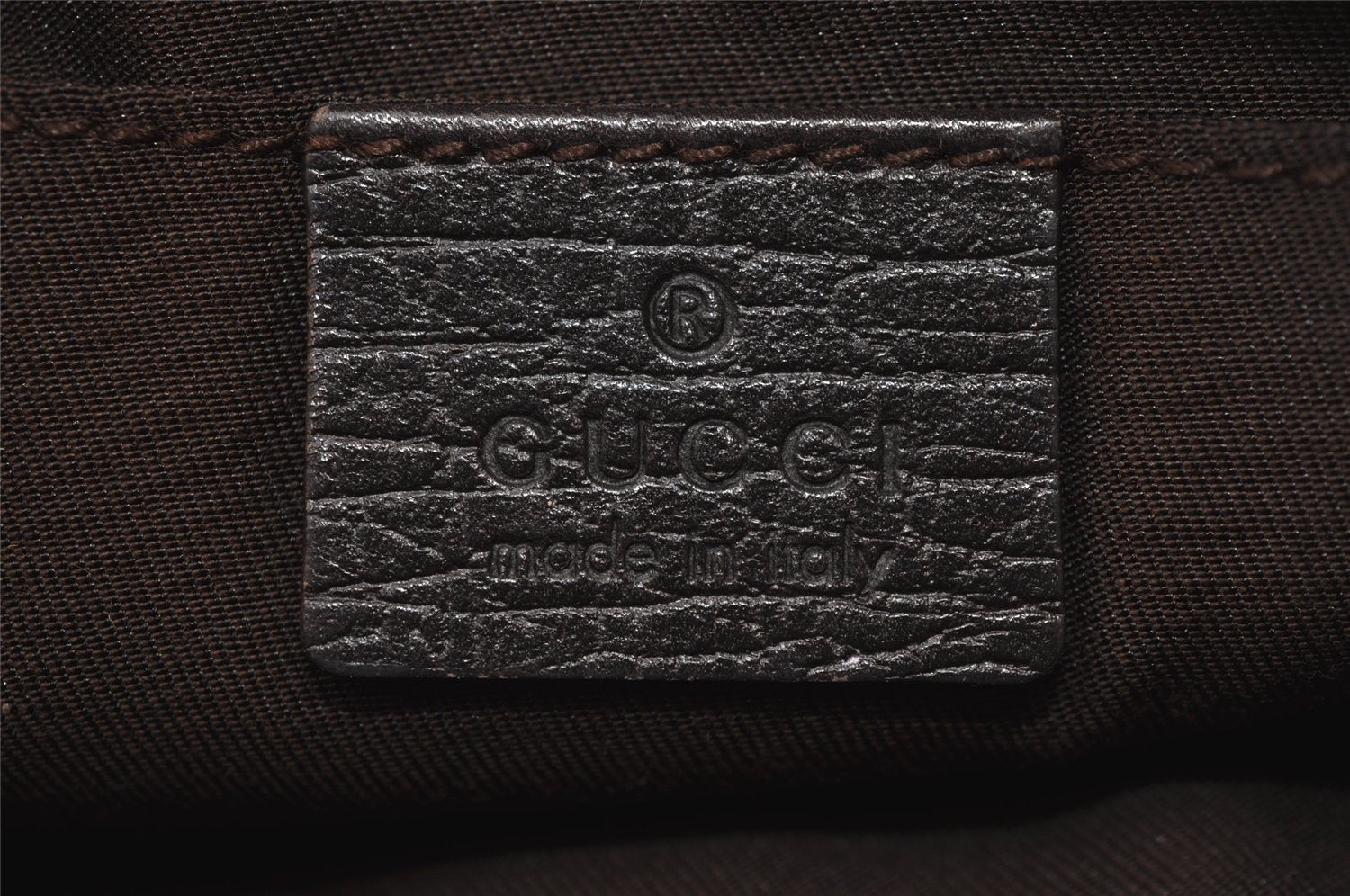 Authentic GUCCI Web Sherry Line Pouch Purse GG Canvas Leather 152507 Brown 9927I
