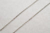 Authentic Christian Dior Silver Tone Chain Rhinestone Necklace CD 9927J