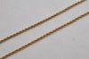 Authentic Christian Dior Gold Tone Chain Pendant Necklace CD 9928J