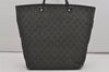 Authentic GUCCI Vintage Shoulder Tote Bag GG Canvas Leather 31243 Black 9930I