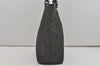 Authentic GUCCI Vintage Shoulder Tote Bag GG Canvas Leather 31243 Black 9930I