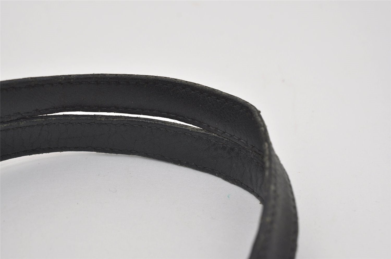 Authentic GUCCI Vintage Shoulder Tote Bag GG Canvas Leather 31243 Black 9930I