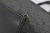 Authentic GUCCI Vintage Shoulder Tote Bag GG Canvas Leather 31243 Black 9930I