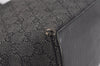 Authentic GUCCI Vintage Shoulder Tote Bag GG Canvas Leather 31243 Black 9930I