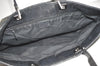 Authentic GUCCI Vintage Shoulder Tote Bag GG Canvas Leather 31243 Black 9930I
