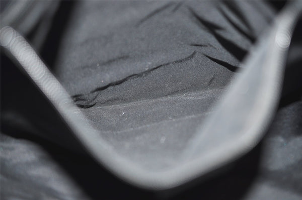 Authentic GUCCI Vintage Shoulder Tote Bag GG Canvas Leather 31243 Black 9930I