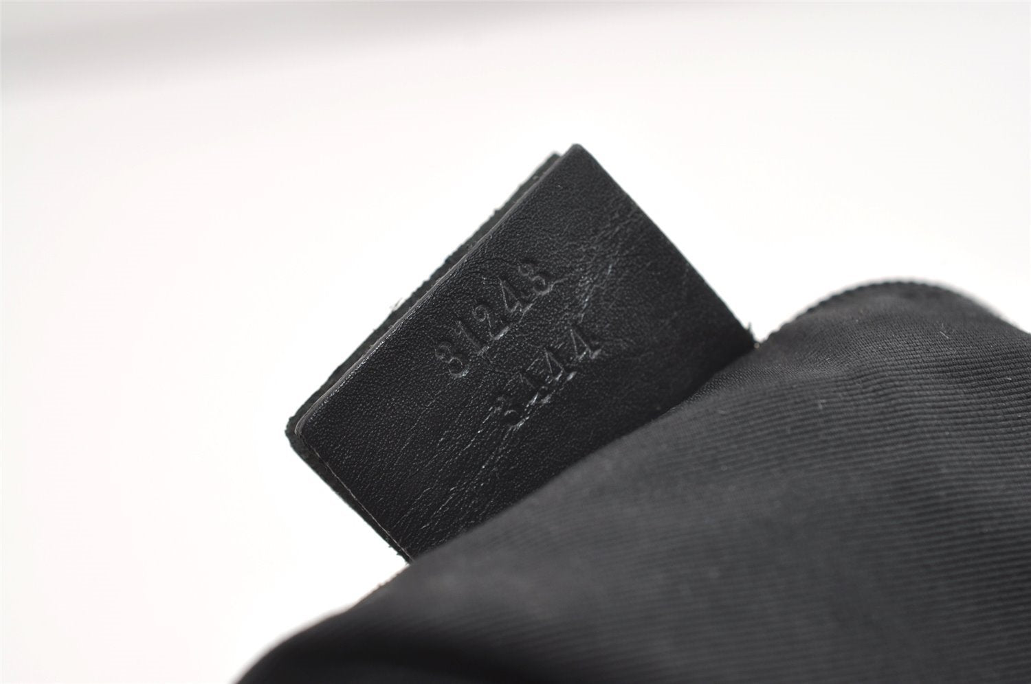 Authentic GUCCI Vintage Shoulder Tote Bag GG Canvas Leather 31243 Black 9930I