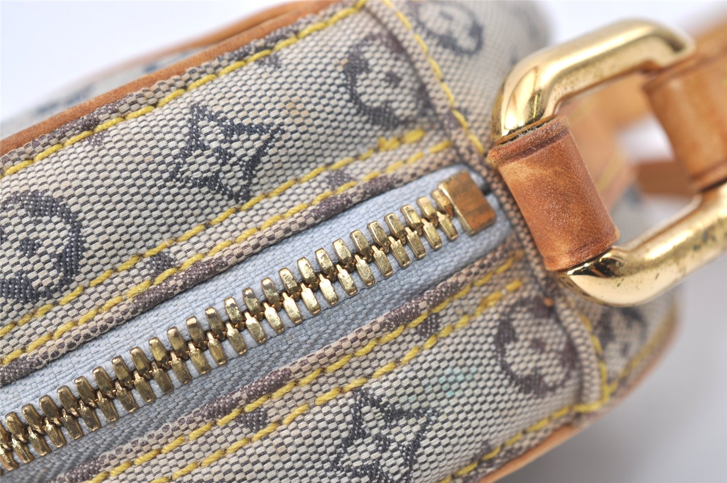 Auth Louis Vuitton Monogram Mini Jeanne PM Shoulder Cross Bag M92001 Junk 9930J