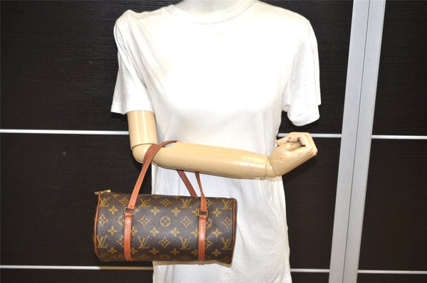 Authentic Louis Vuitton Monogram Papillon 26 Hand Bag Old Model LV 9931J