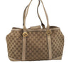 Authentic GUCCI Miss GG Canvas Leather Shoulder Tote Bag 353122 Brown 9932I
