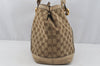 Authentic GUCCI Miss GG Canvas Leather Shoulder Tote Bag 353122 Brown 9932I